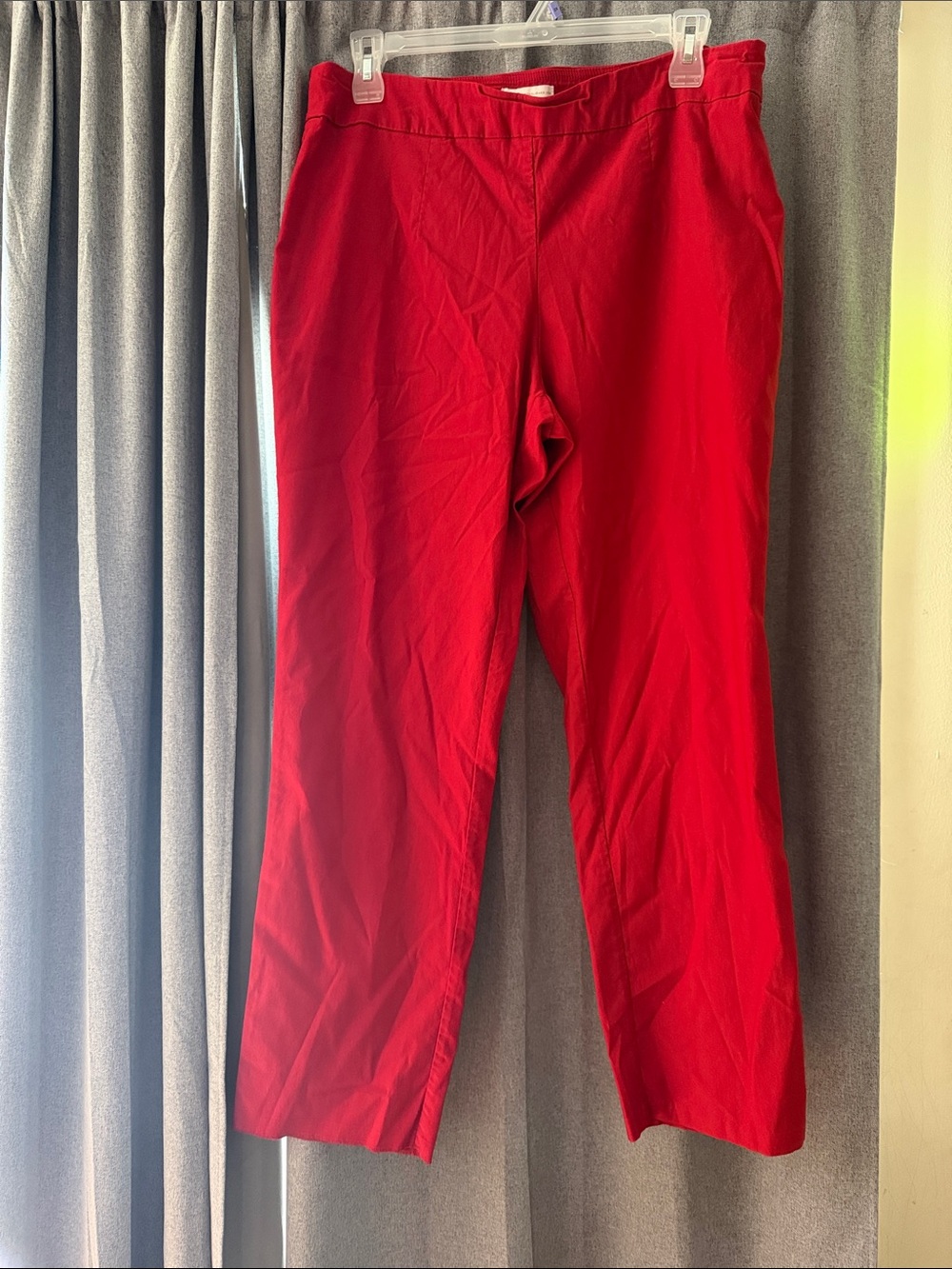Cato Straight Leg Pants in Red